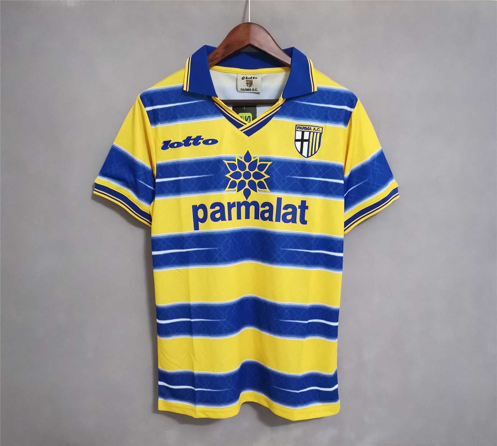98-99 Parma third away yellowblue Cheap Football Kit