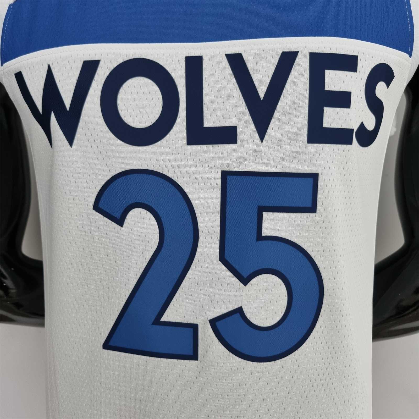 75th Anniversary Minnesota Timberwolves Rose #25 Royal White NBA Jersey 8