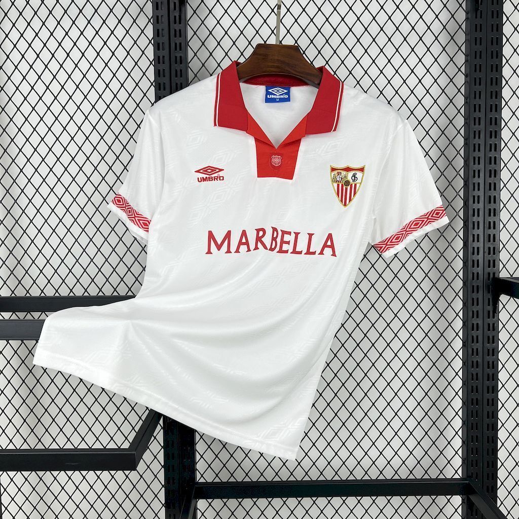 94-96 Sevilla FC Home Retro Kit Vintage Shirt AAAAJersey Supplier Yupoo