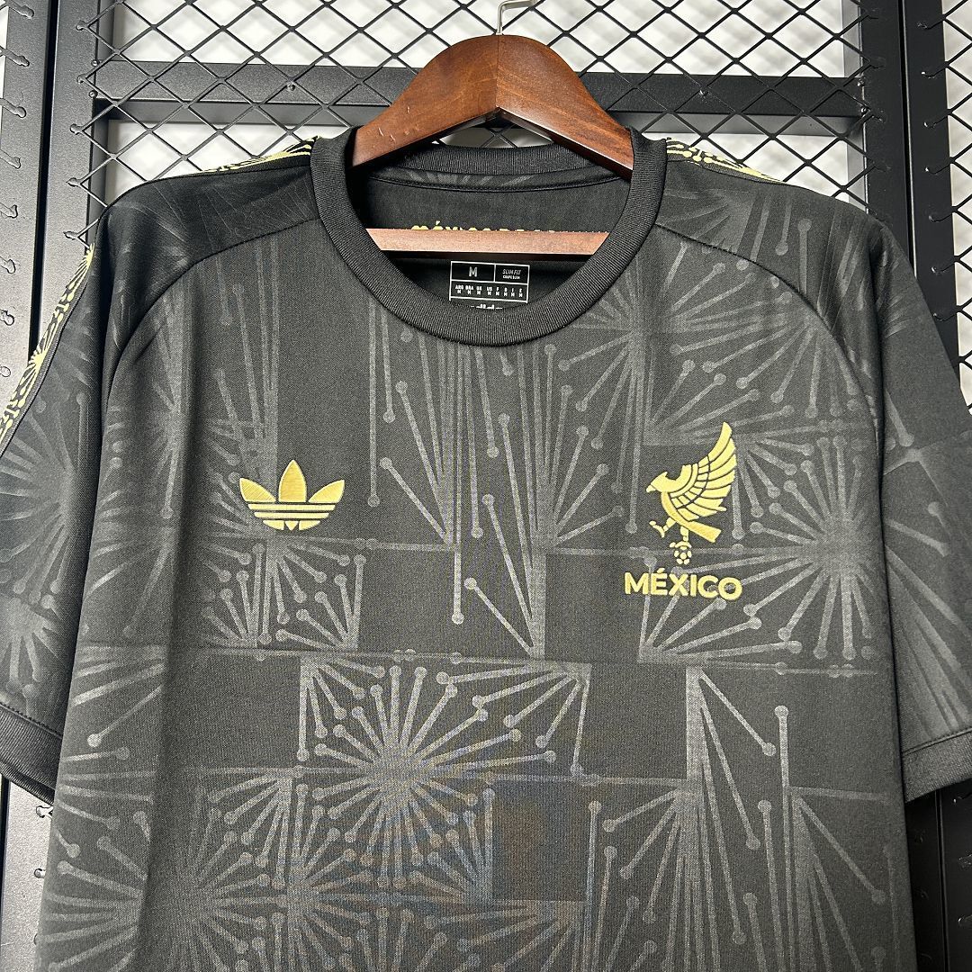 2025 Mexico Gold Jersey Black Special Edition Shirt Soccer Uniform AAAAJersey Wholesale Yupoo 7