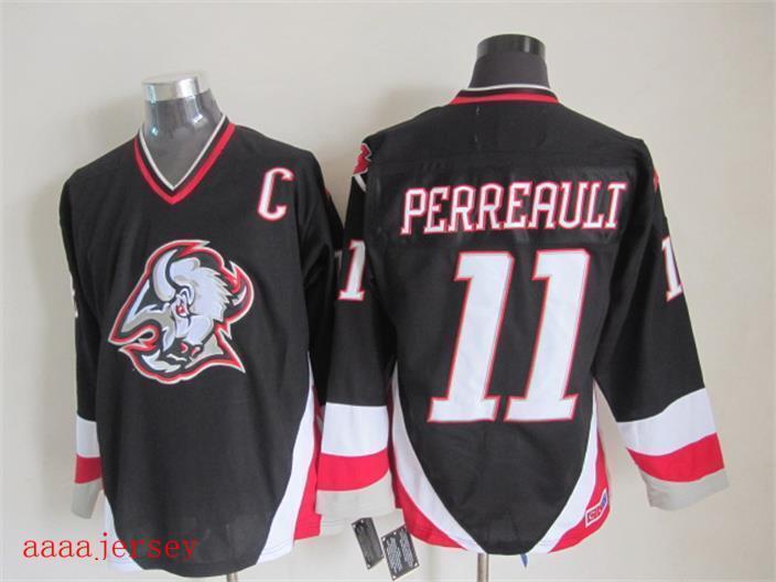 Buffalo Sabres retro ice hockey jersey M-3XL 水牛城军刀队复古冰球服 1