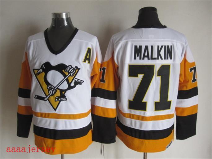 Pittsburgh Penguins retro ice hockey jersey M-3XL 匹兹堡企鹅队复古冰球服 6