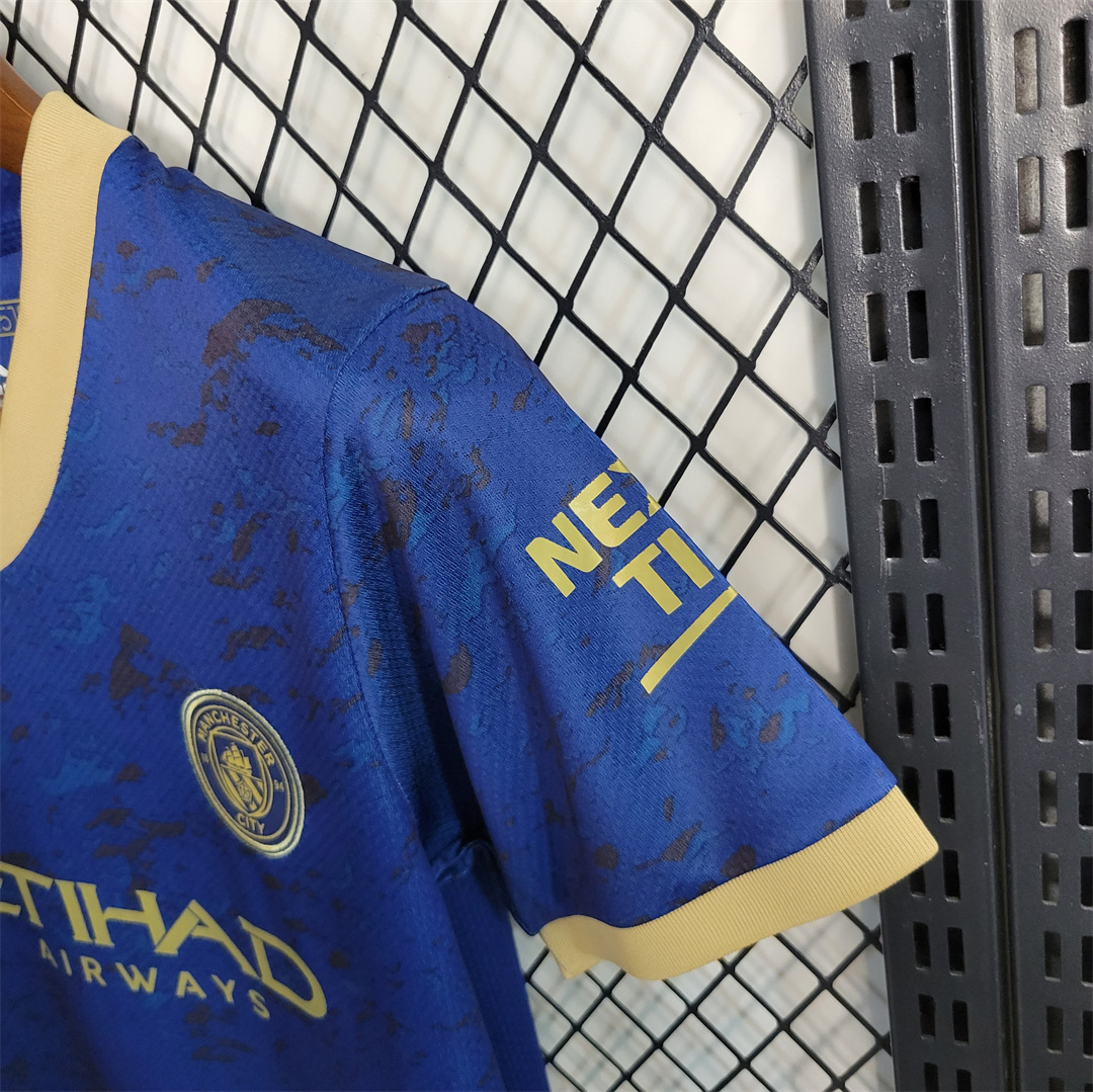 23-24 Manchester City Blue Special Edition kids kit 6