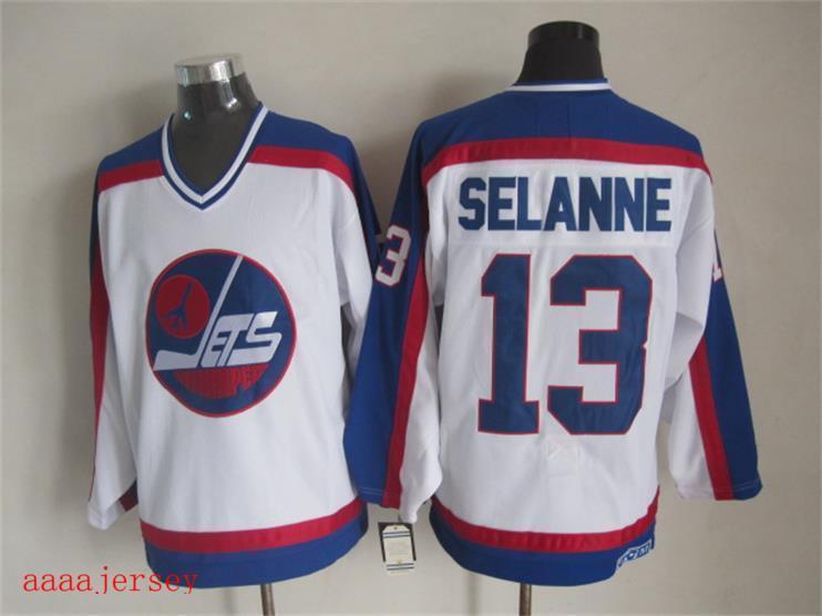 Winnipeg Jets retro ice hockey jersey M-3XL 温尼伯喷气机队复古冰球服