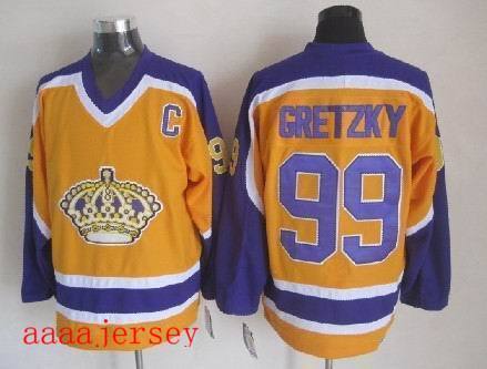 Los Angeles Kings retro ice hockey jersey M-3XL 洛杉矶国王队复古冰球服 5