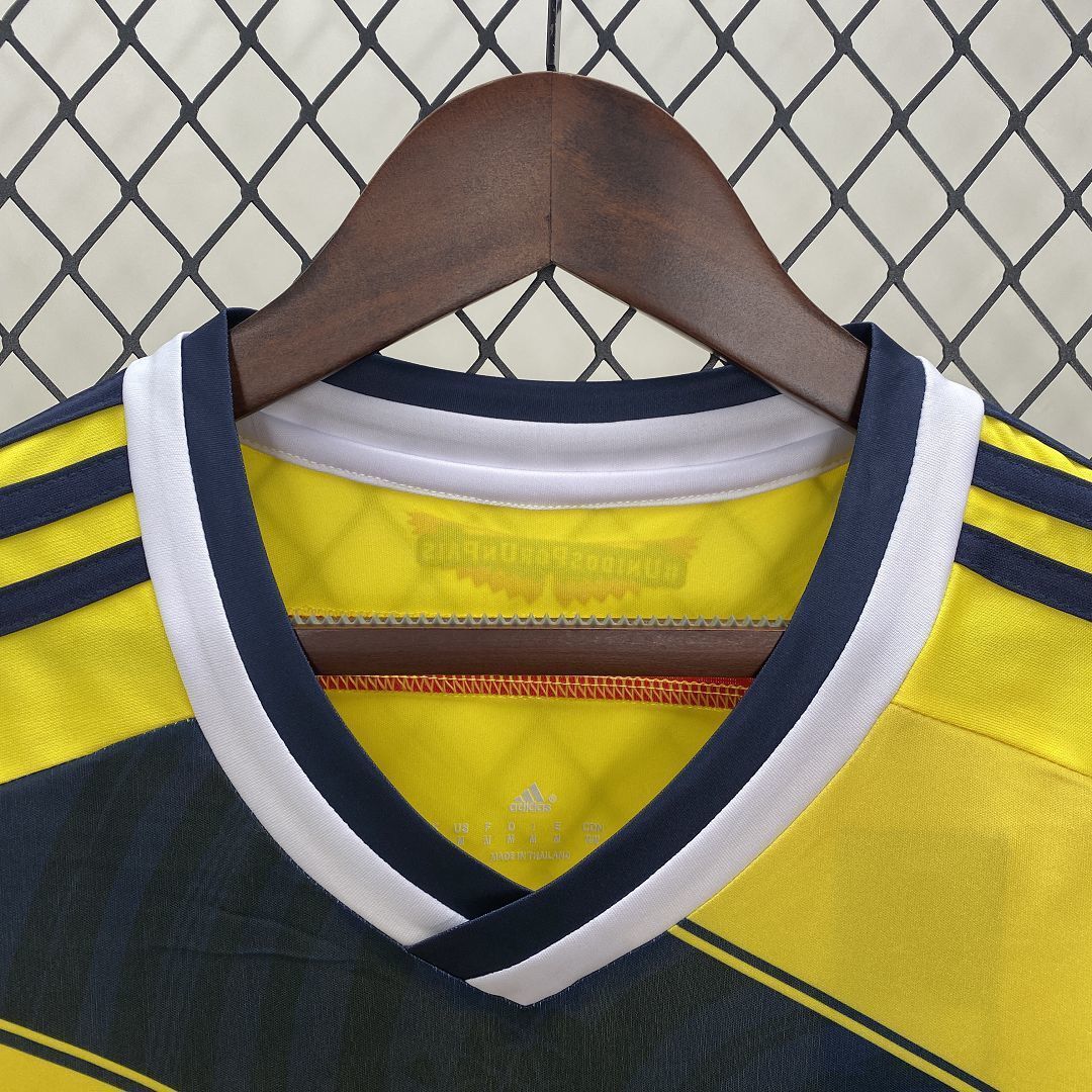 2014 Colombia Home Retro Kit Vintage Shirt AAAAJersey Wholesale Yupoo 3
