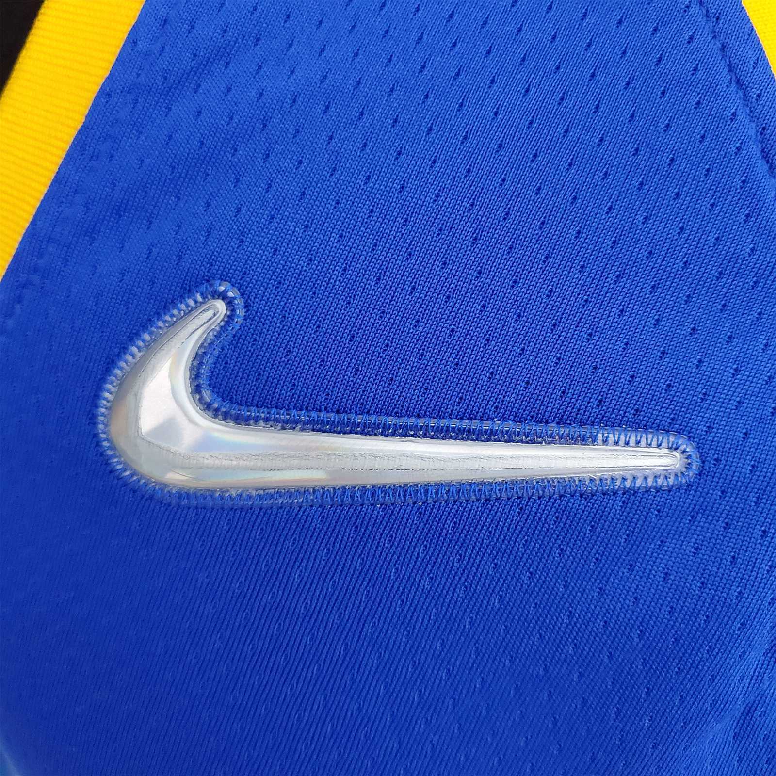 75th Anniversary Golden State Warriors CURRY#30 Mexico Blue NBA Jersey 8
