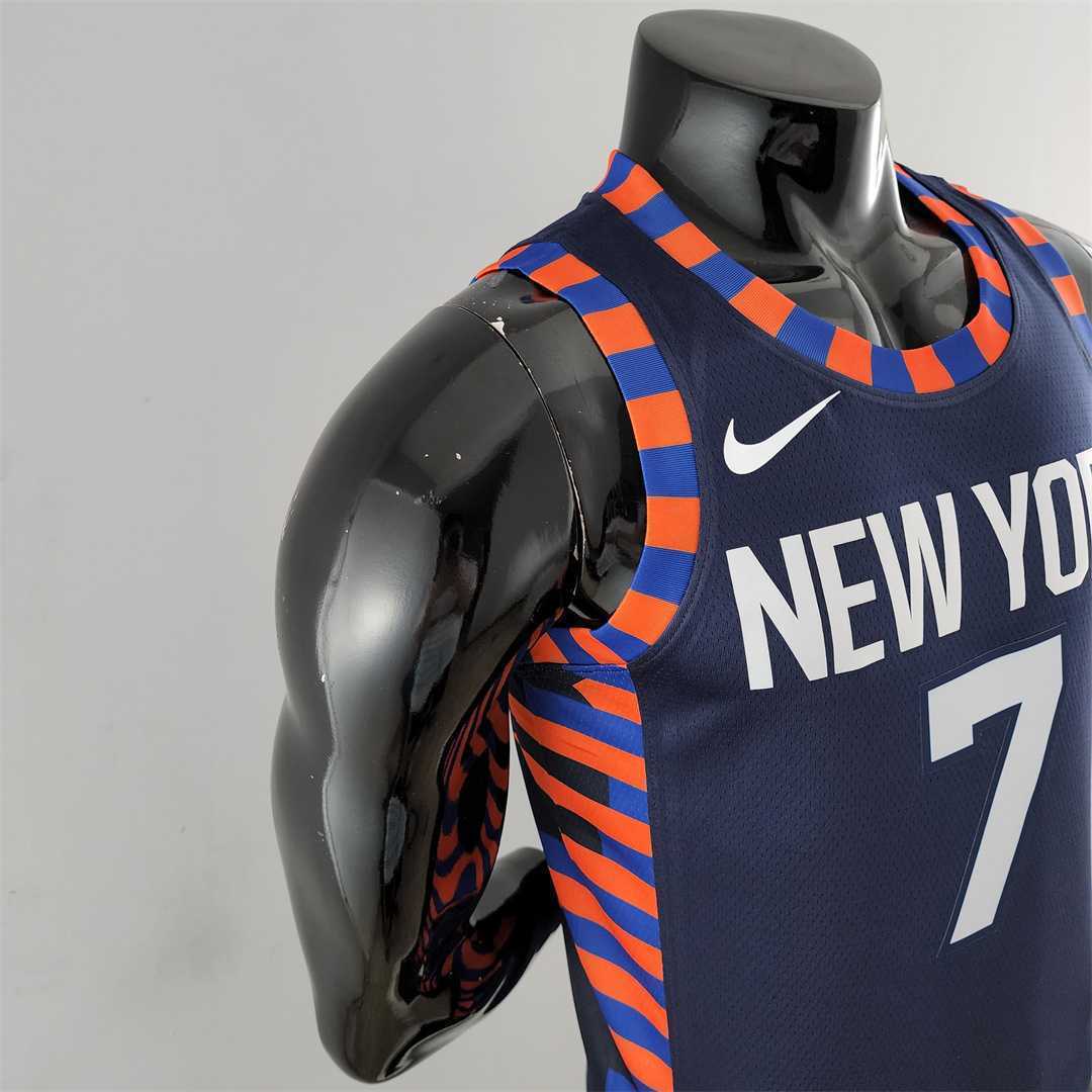 New York Knicks ANTHONY #7 Striped NBA Jersey 2