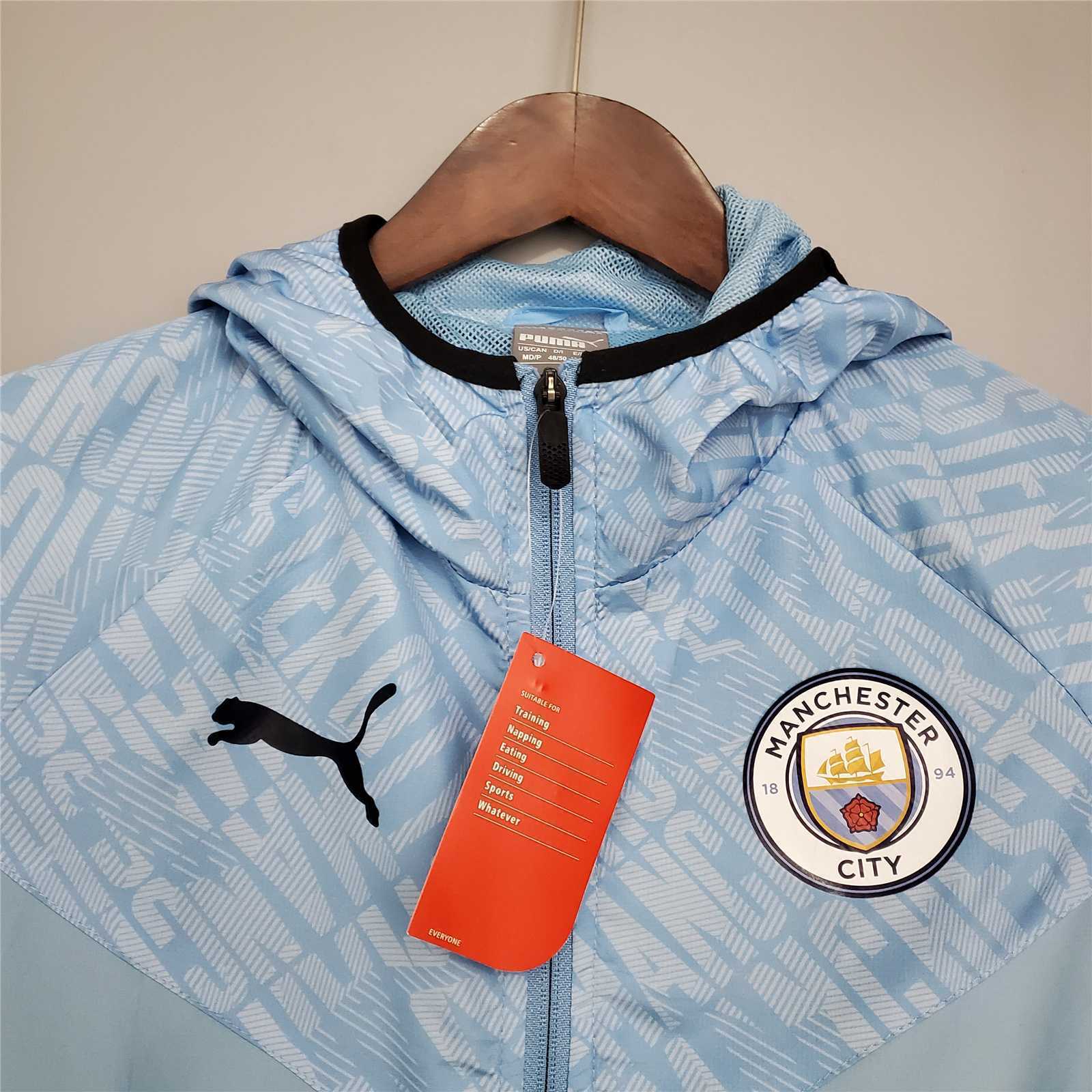 21-22 Manchester City blue windbreaker 7