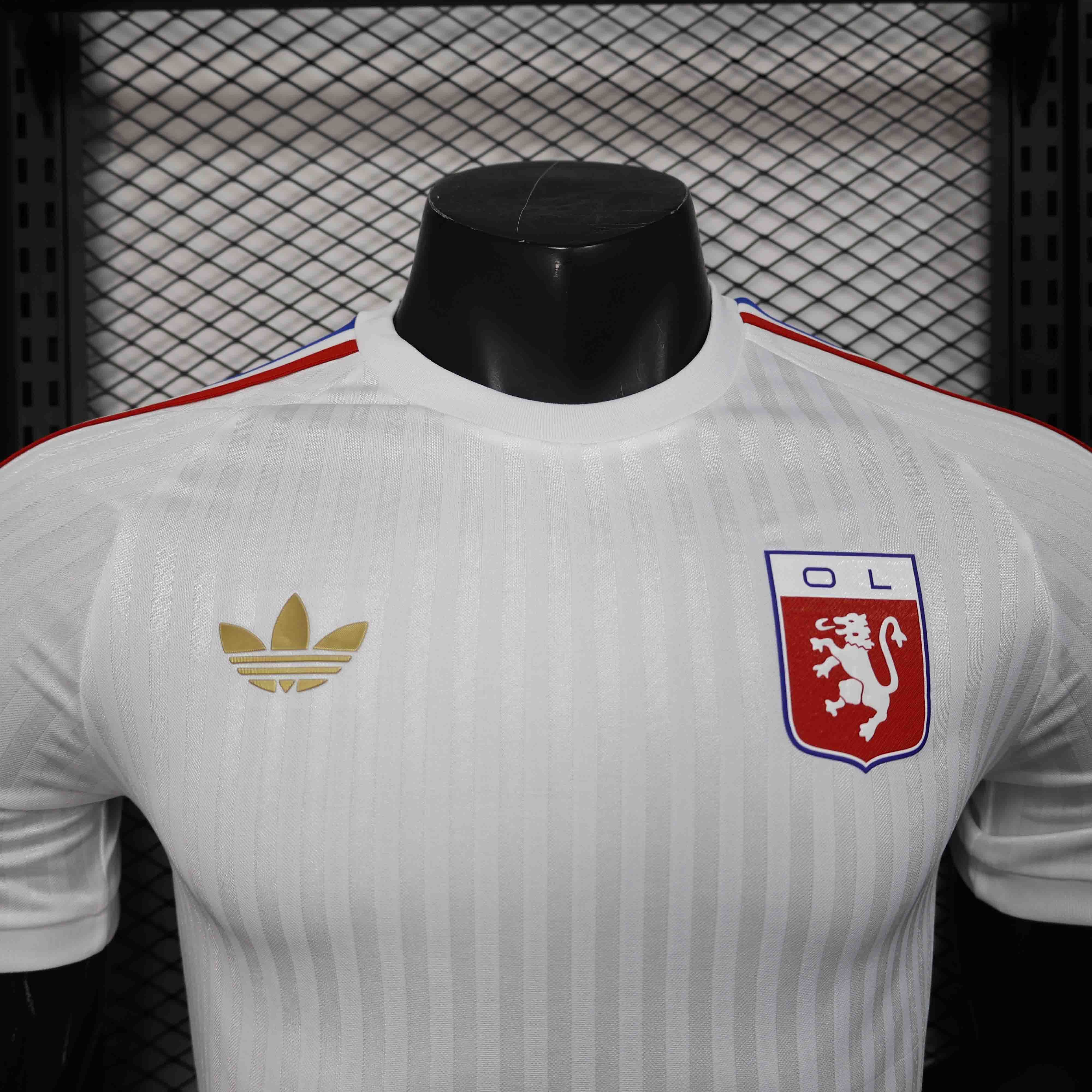 25-26 Lyon 75th Anniversary Special Edition Kit Player Version Shirt AAAAJersey Wholesale Yupoo 1