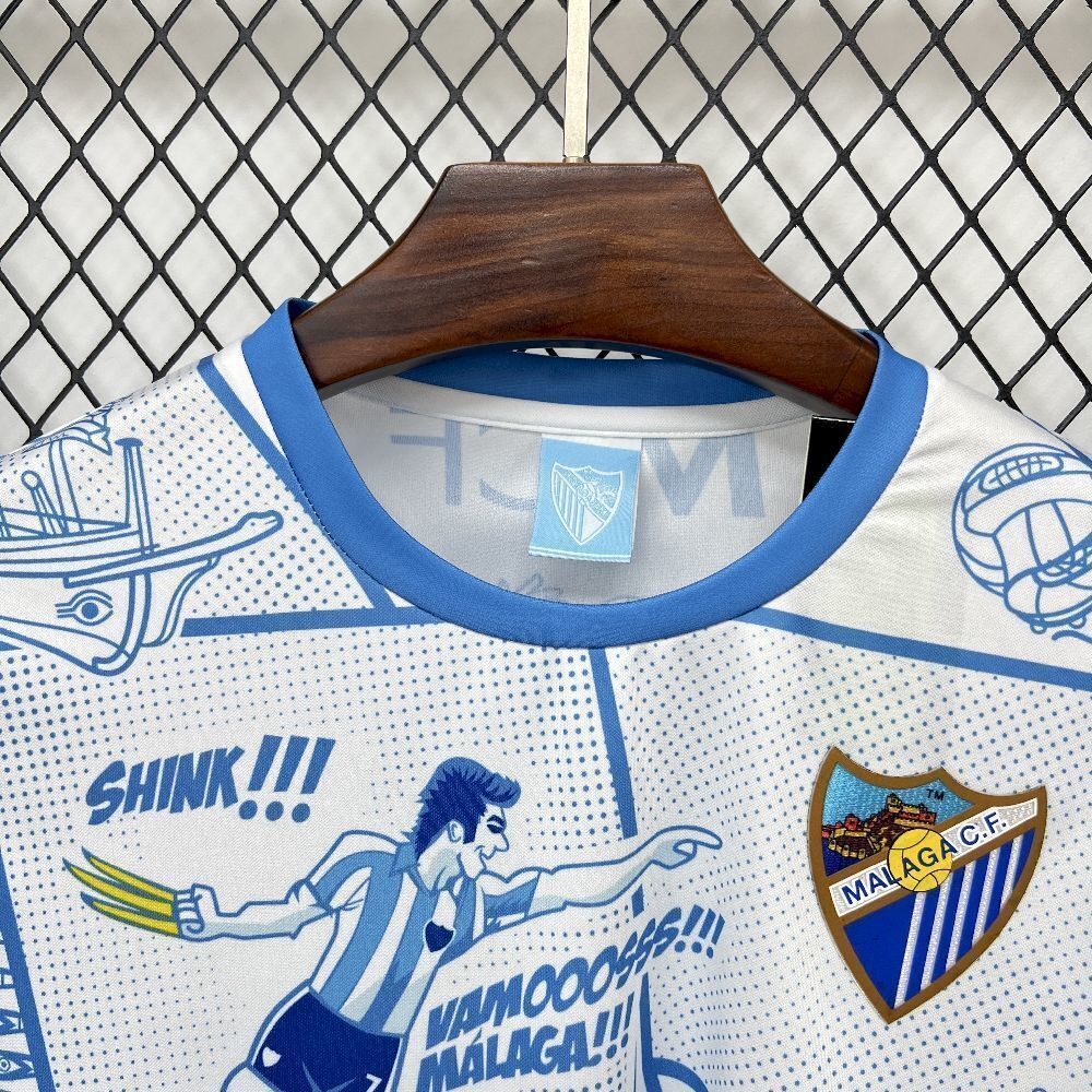 25-26 Malaga Special Edition Football T-Shirt AAAAJersey Supply Yupoo 3