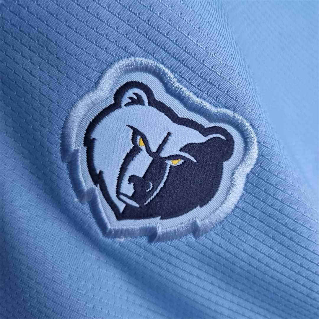 2022 Memphis Grizzlies NBA US Training Shorts Blue 5