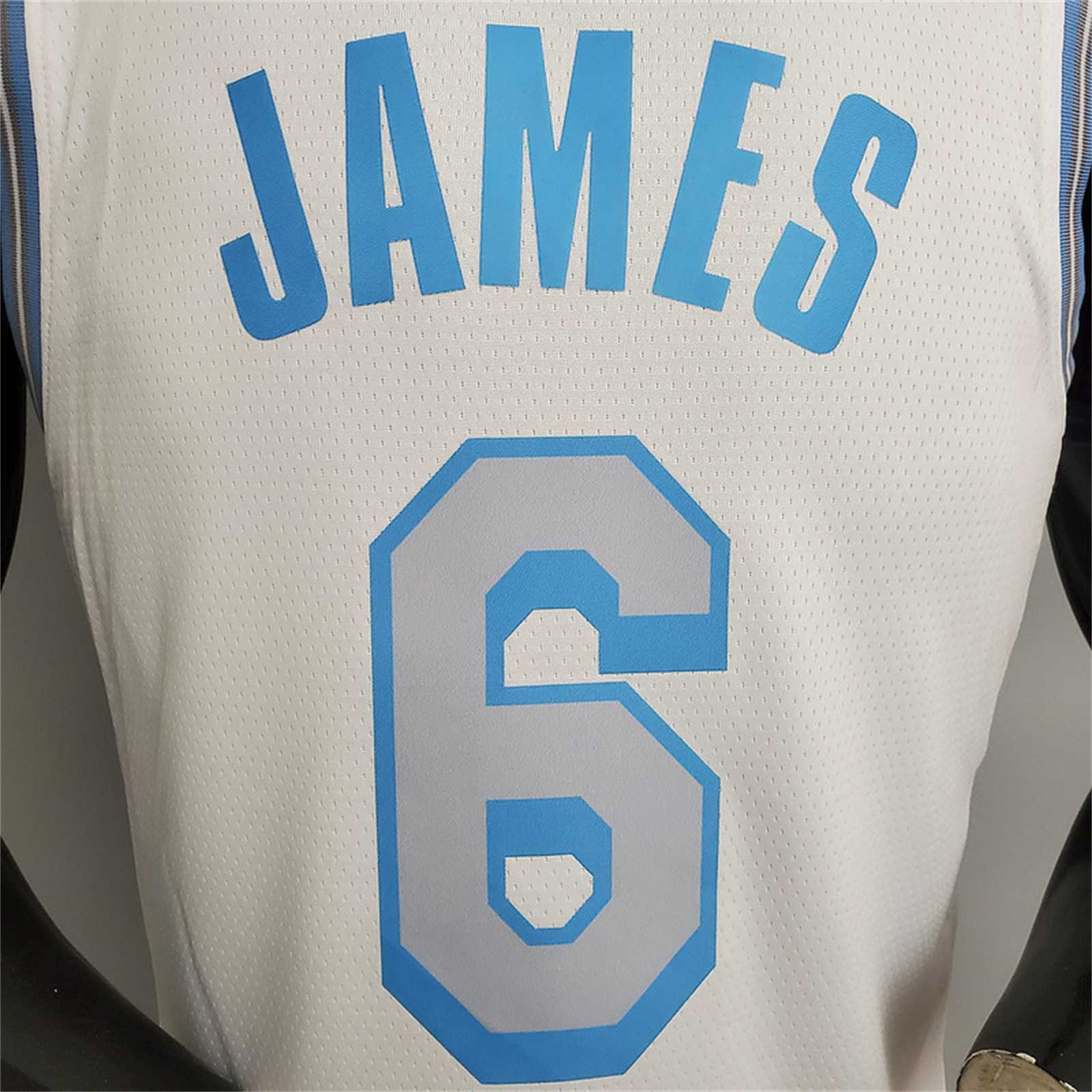 2021 James#6 Lakers Retro White 5