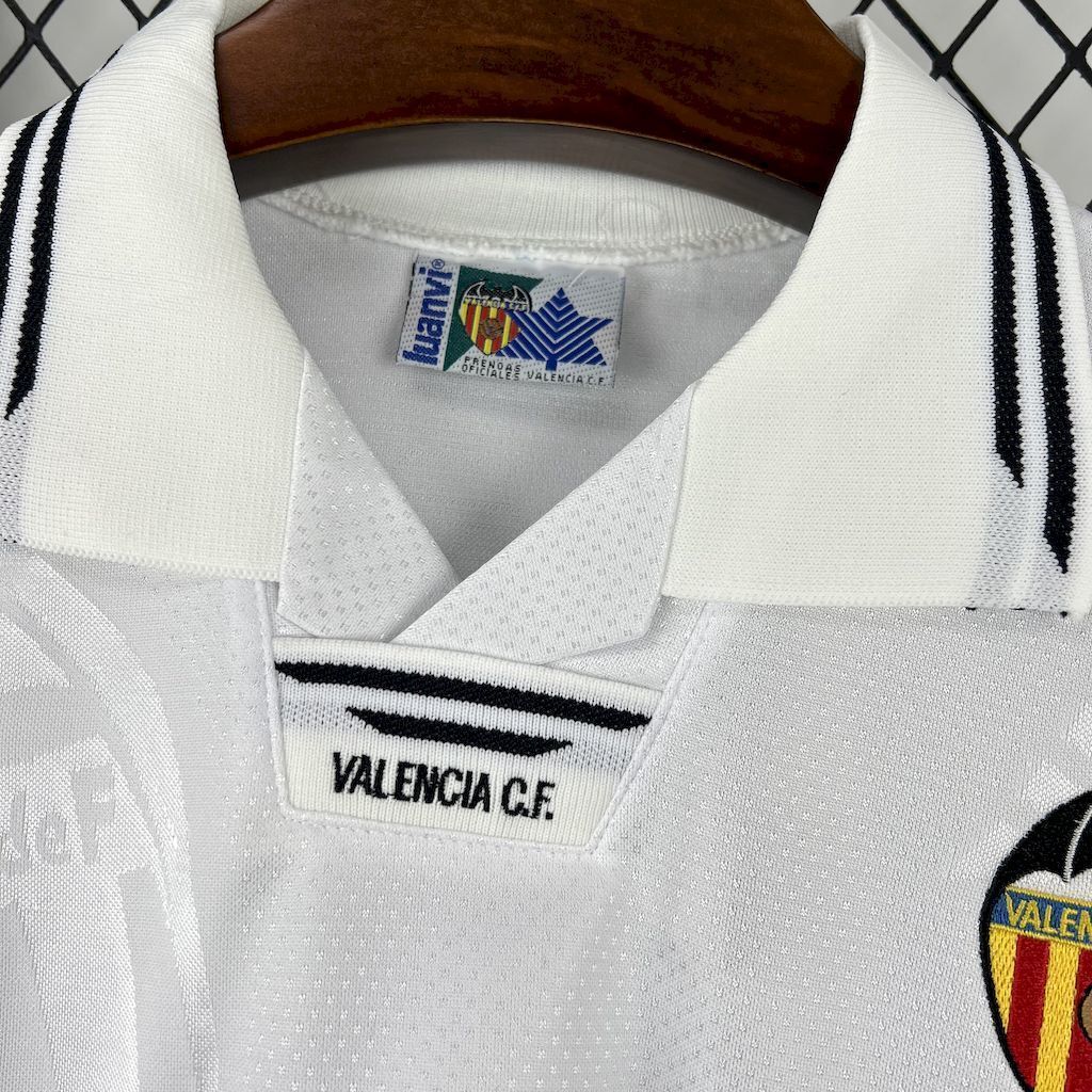 99-00 Valencia Home Retro Kit Vintage Shirt AAAAJersey Dropship Yupoo 5