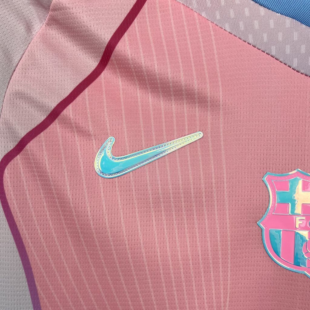 25-26 Barcelona Pink Special Edition(With CL Patch) Shirt Soccer Uniform AAAAJersey Yupoo 1
