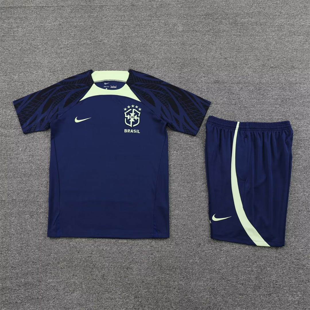 2022 Brazil Training Jersey Blue 8