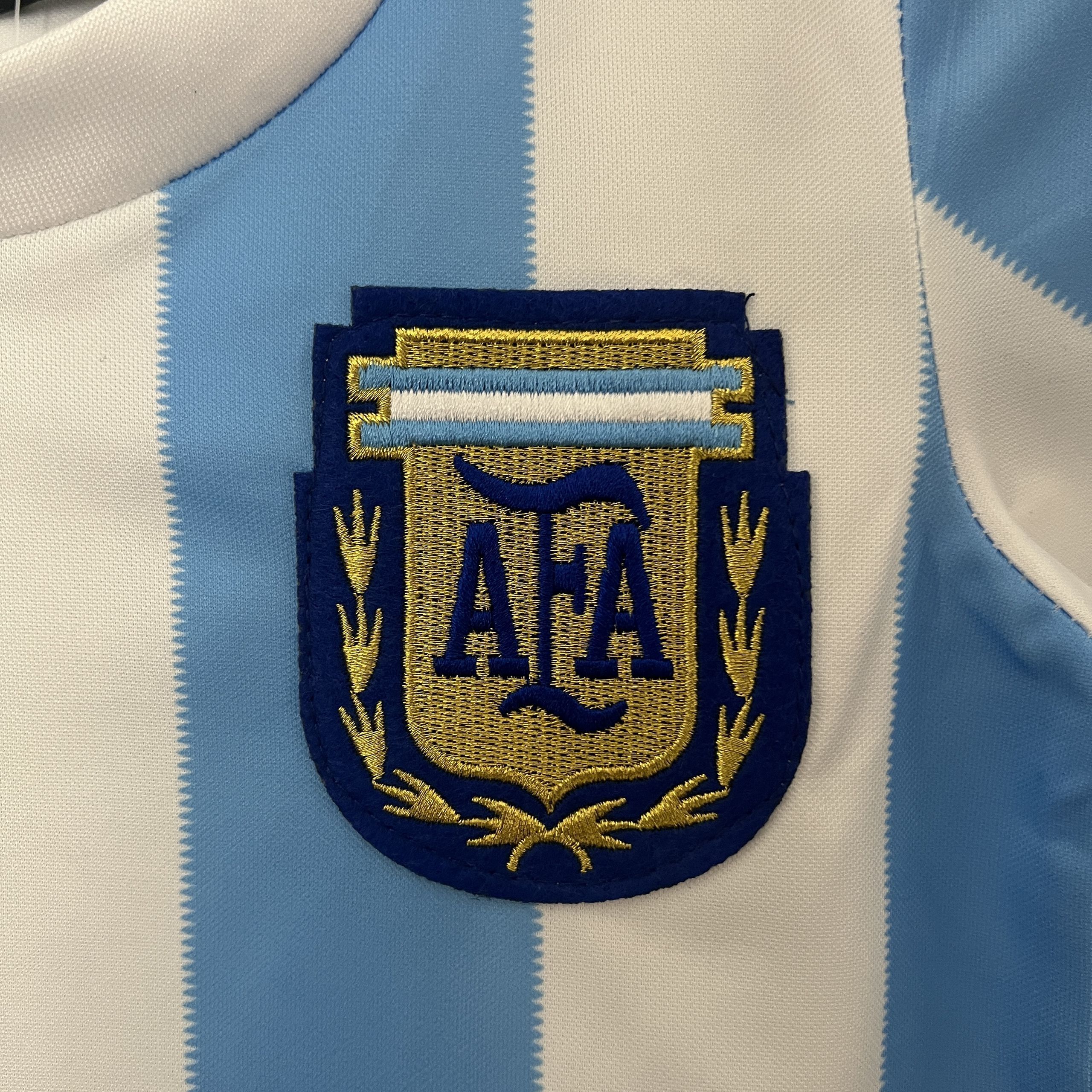 1986 Argentina Home Retro Kids Kits Children Sets Football AAAAJerseys Yupoo 7