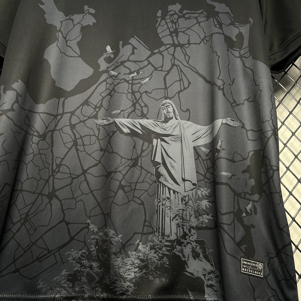 2024 Brazil Christ the Redeemer Black Grey Special Edition Shirt AAAAJersey Supplier Yupoo 3