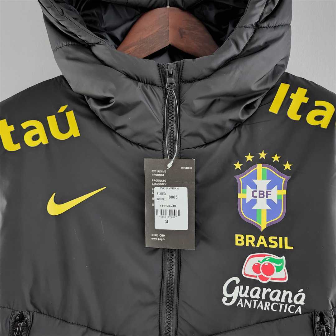 2022 Brazil Cotton Jacket Black 7
