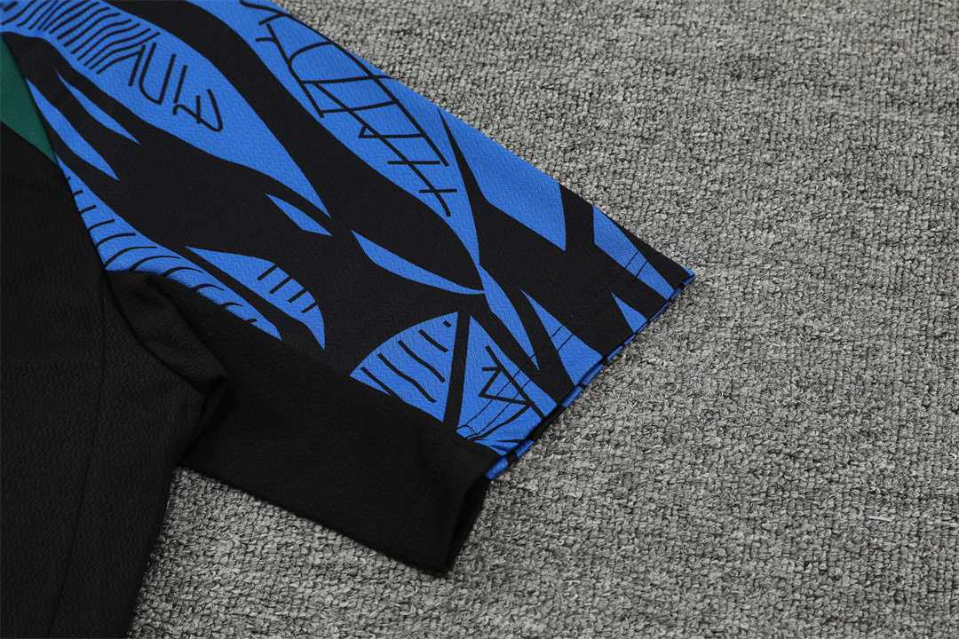 2022 Portugal Training Suit Short Sleeve Kit Black 8