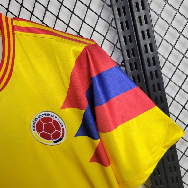 1990 Colombia Home Retro Kit Football AAAAJersey Supplier 1