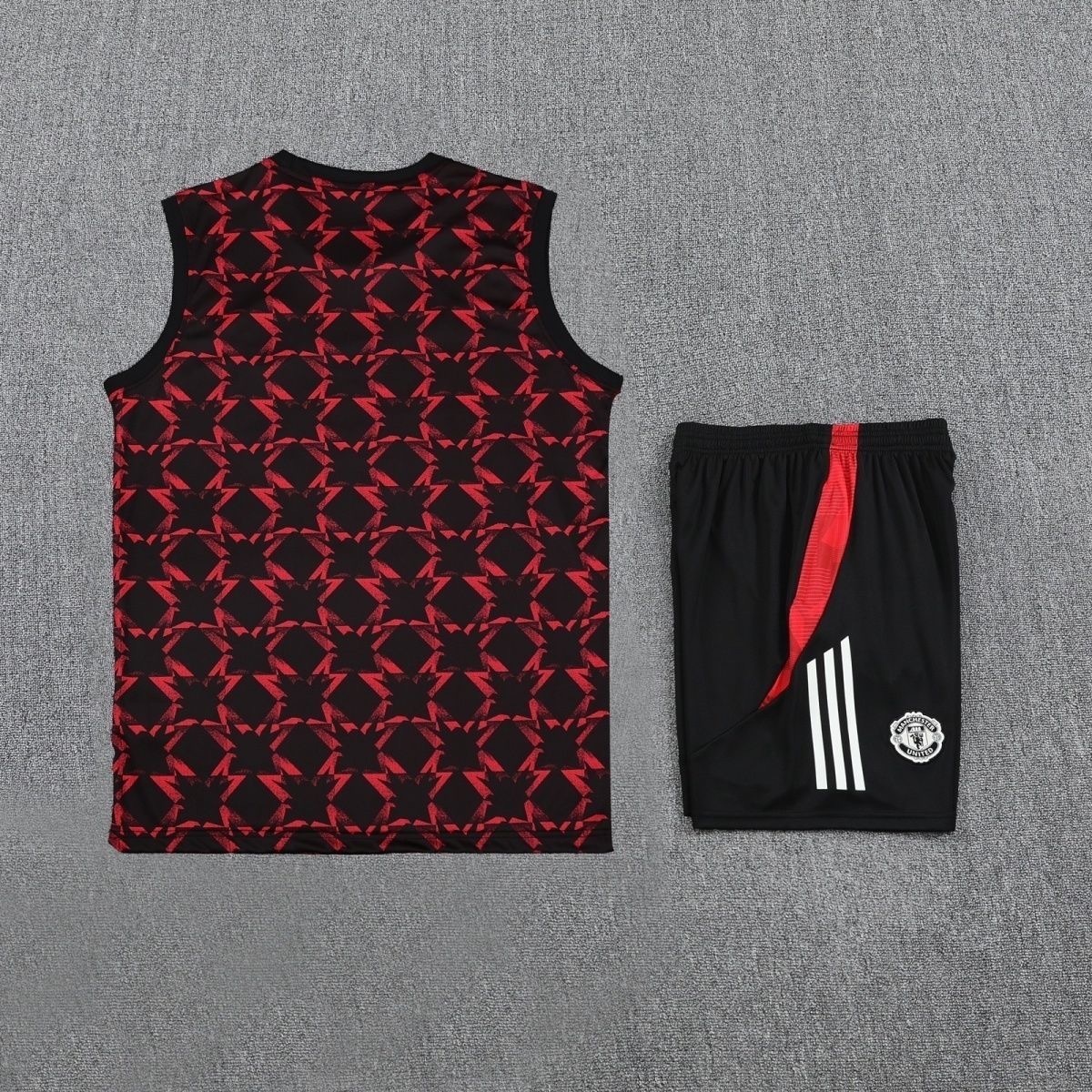 25-26 Manchester United Red Training Kits Football Vest Suits 3