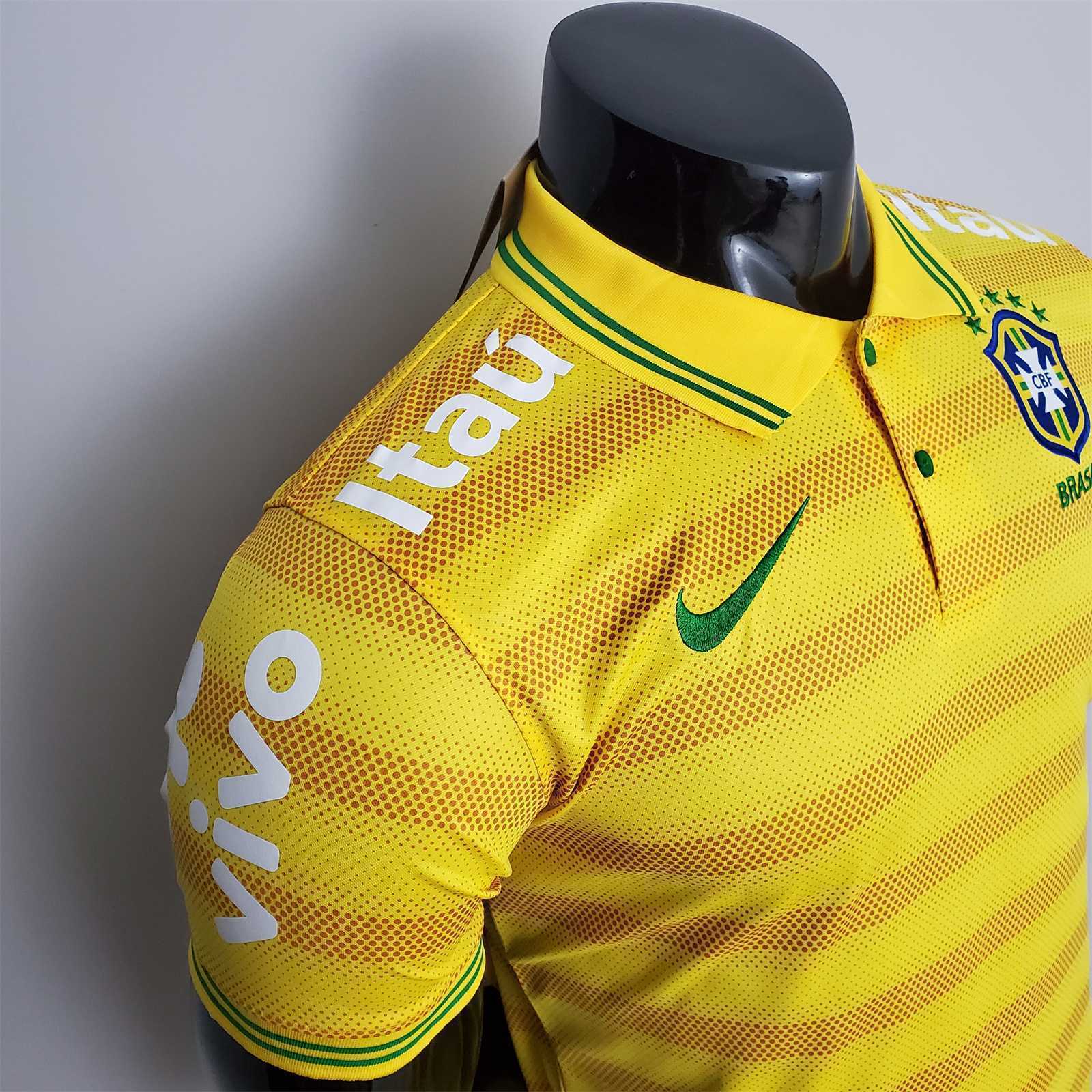 Brazil POLO yellow stripe 6