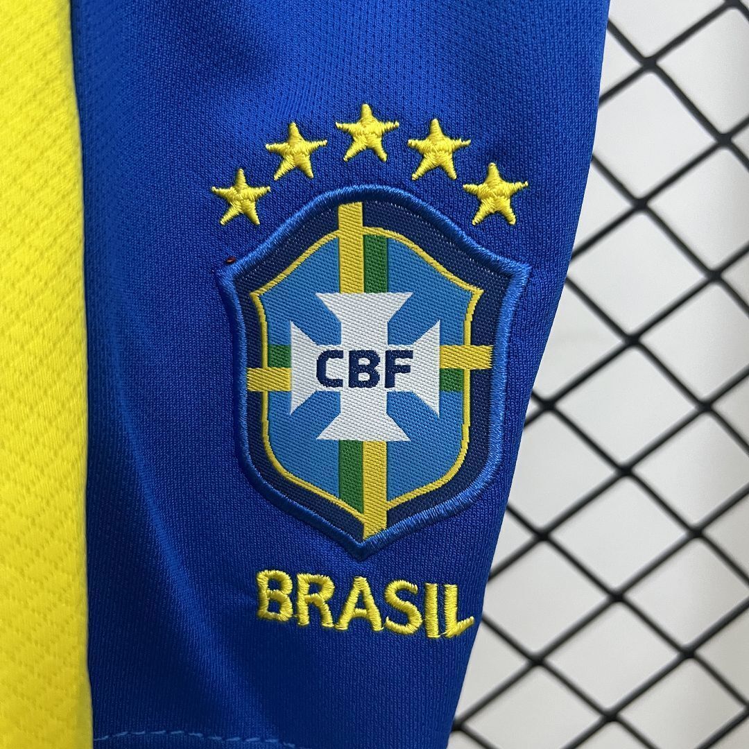 2025 Brazil Home Kid Kits Youth Apparels AAAAJersey Wholesale Yupoo 6