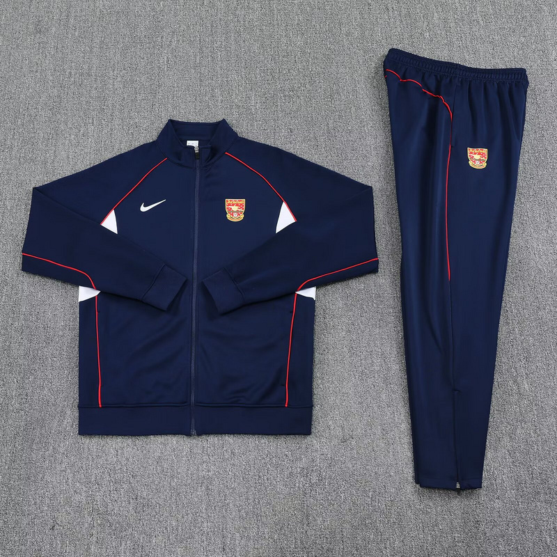 25-26 Arsenal Navy Football Tracksuits Long Jacket Suit 1