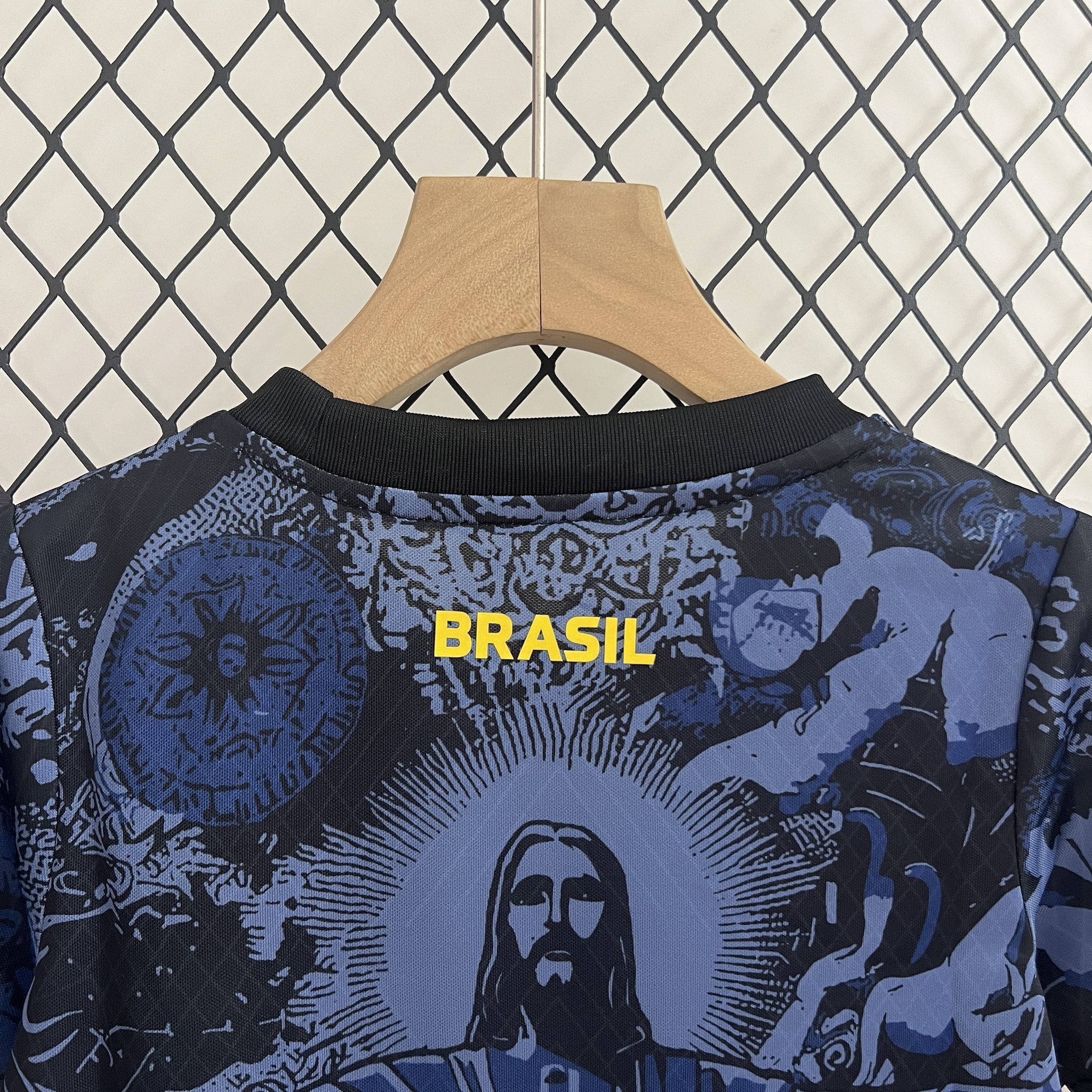 24-25 Brazil Dark Blue Jesus Kid Kits Youth Apparels AAAAJersey Supplier Yupoo 3