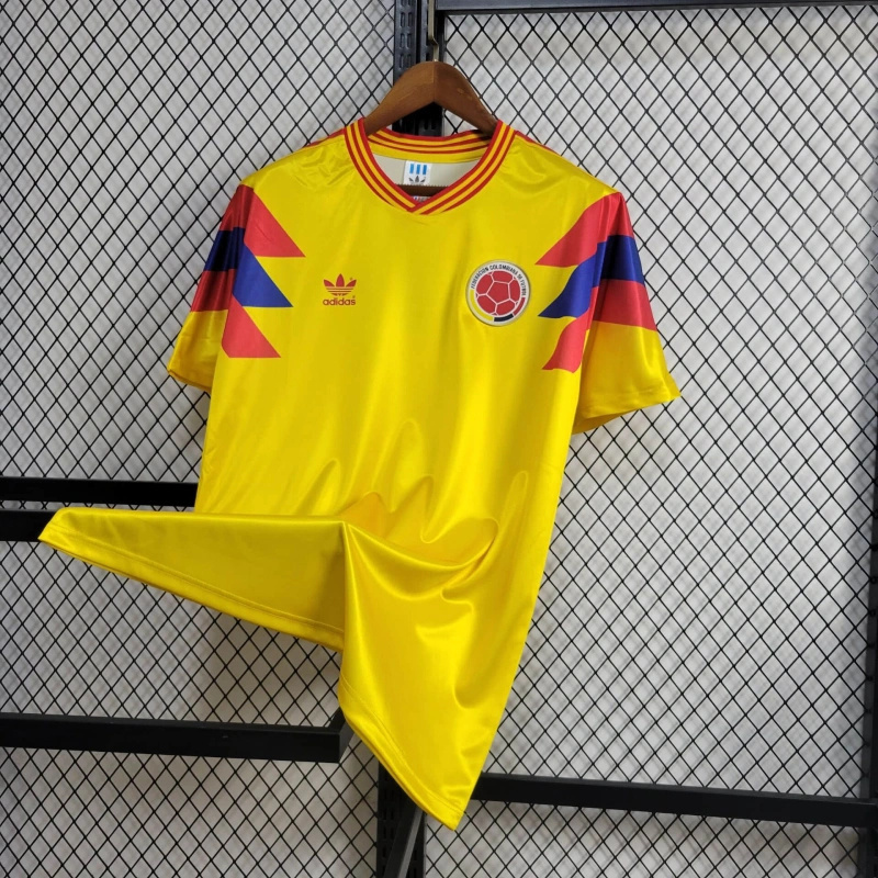 1990 Colombia Home Retro Kit Football AAAAJersey Supplier 3