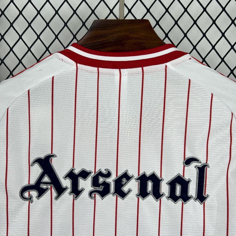 25-26 Arsenal Baseball style Pre Match Casual Training Soccer shirt AAAAJersey Yupoo 11