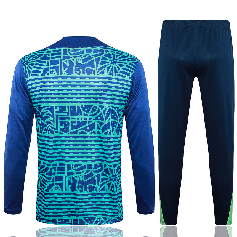 2024 Brazil Long Sleeve Training Suit Football Shirts 1