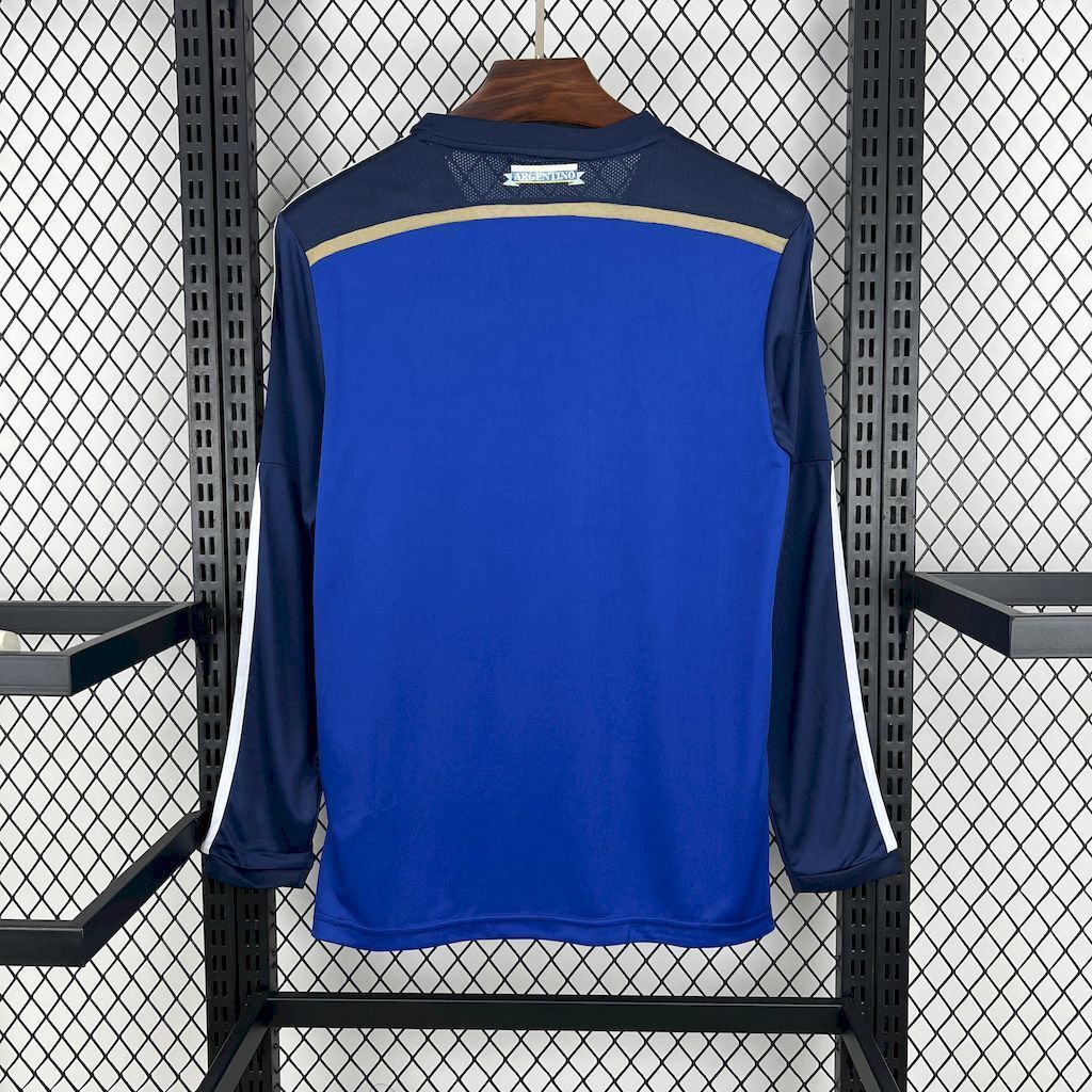 2014 Argentina Away Long Sleeve Retro Kit Vintage Shirt AAAAJersey Supplier Yupoo 4