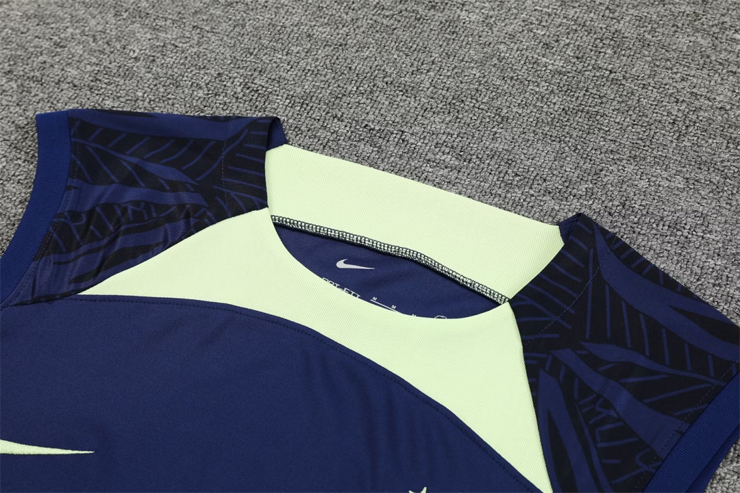 2022 Brazil vest Training Jersey blue 2