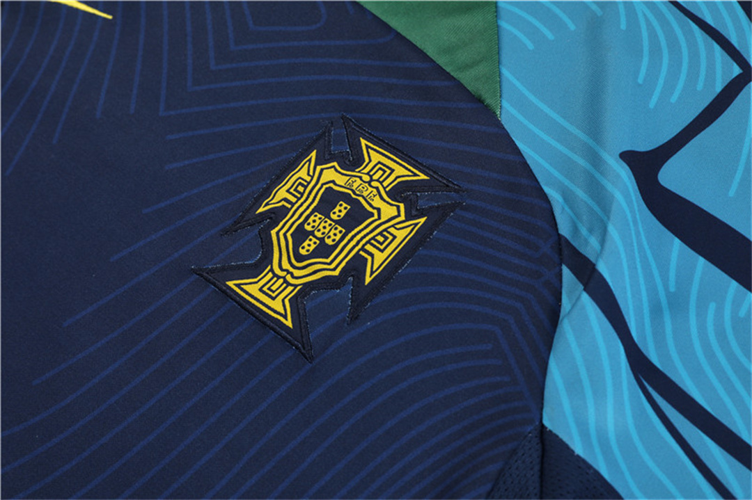 2022 Portugal Training Jersey Royal Blue 11