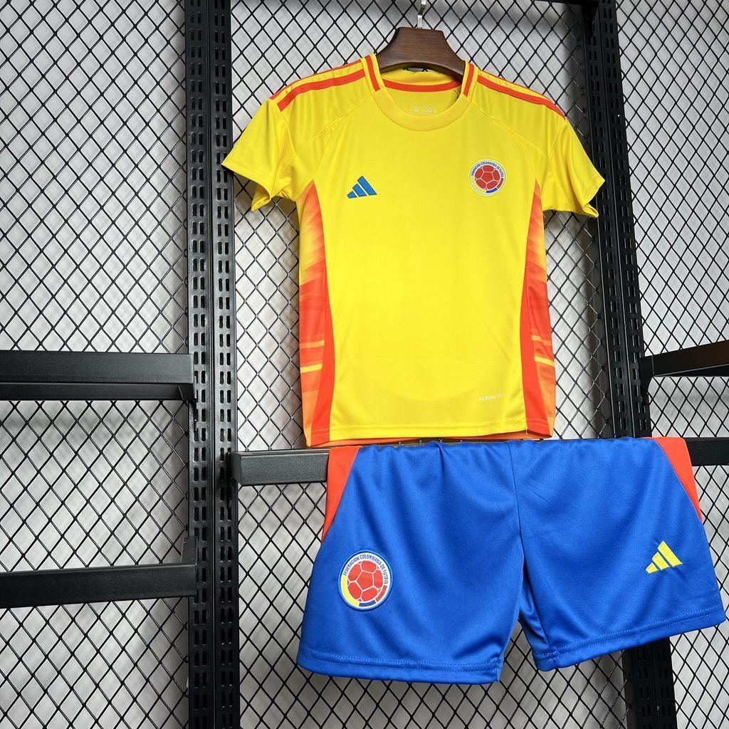 2024 Colombia Home Kid Kits Children Sets Football Replicas Yupoo 5