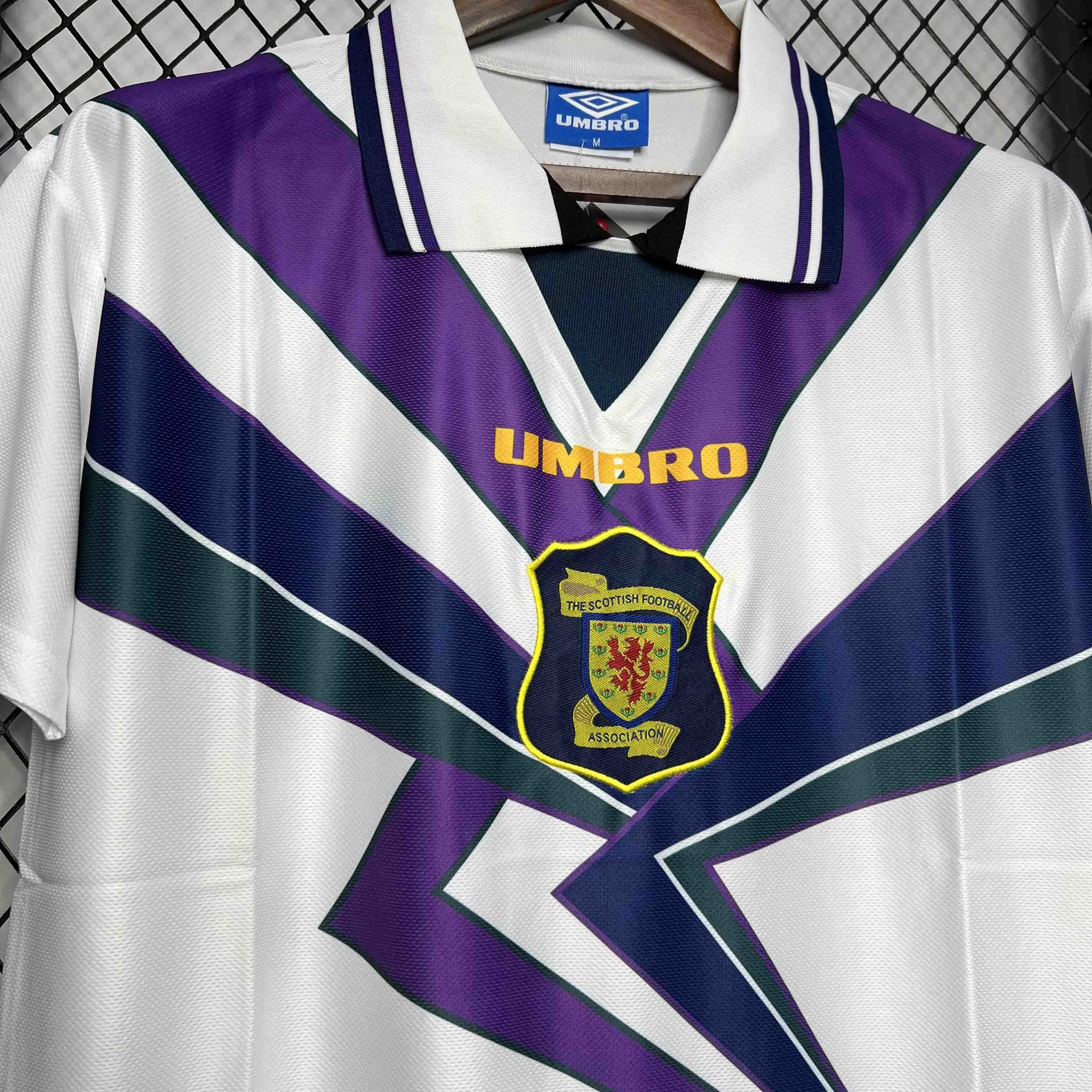 94-96 Scotland Away Kit Vintage Football Apparel AAAAJerseys Dropshipping Yupoo 4