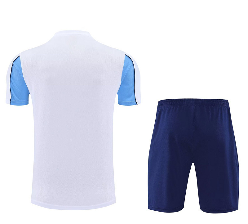 25-26 Manchester City White&Blue Training Kits Football Tracksuits 2