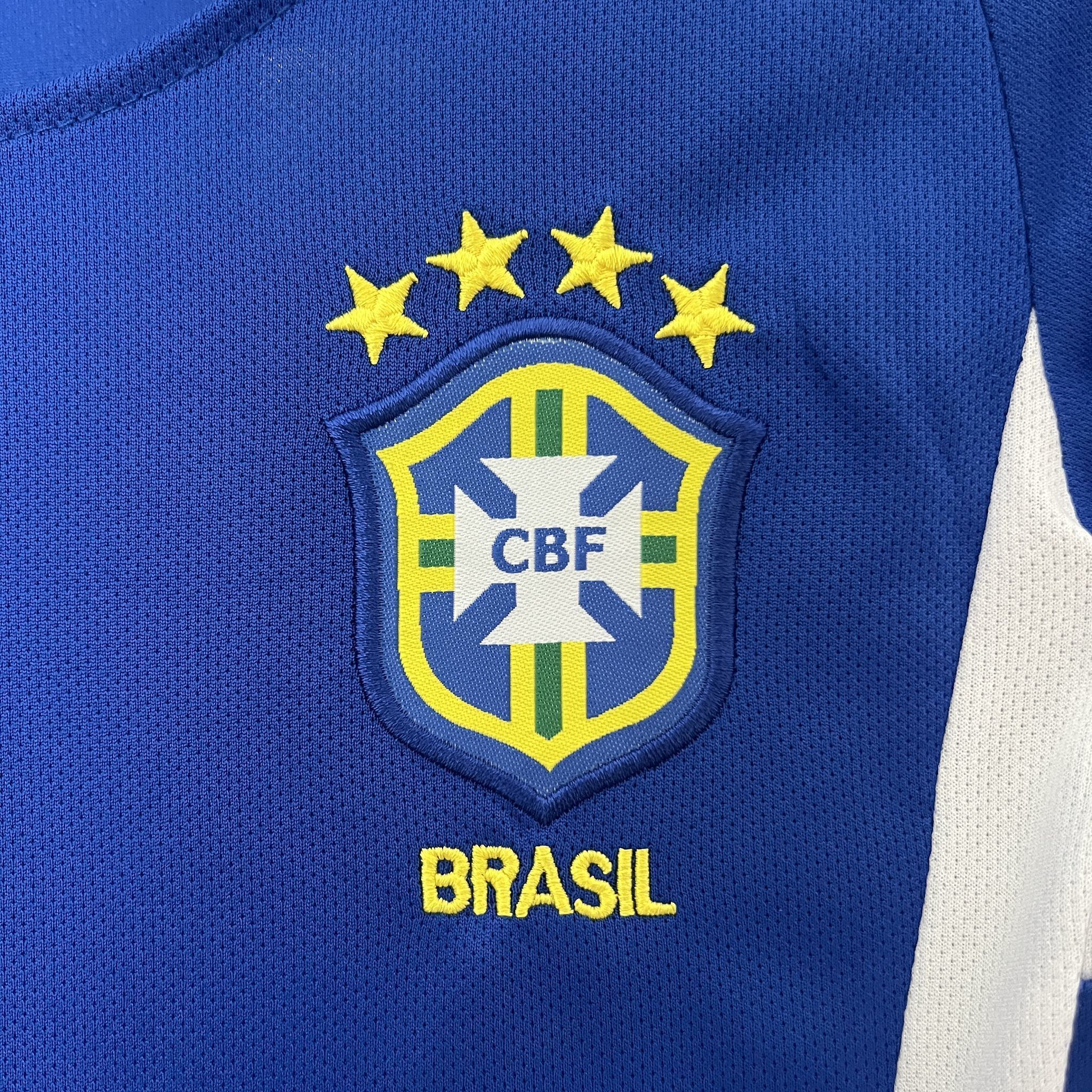 2002 Brazil Away Retro Kid Kits Youth Apparels AAAAJersey Wholesale Yupoo 1