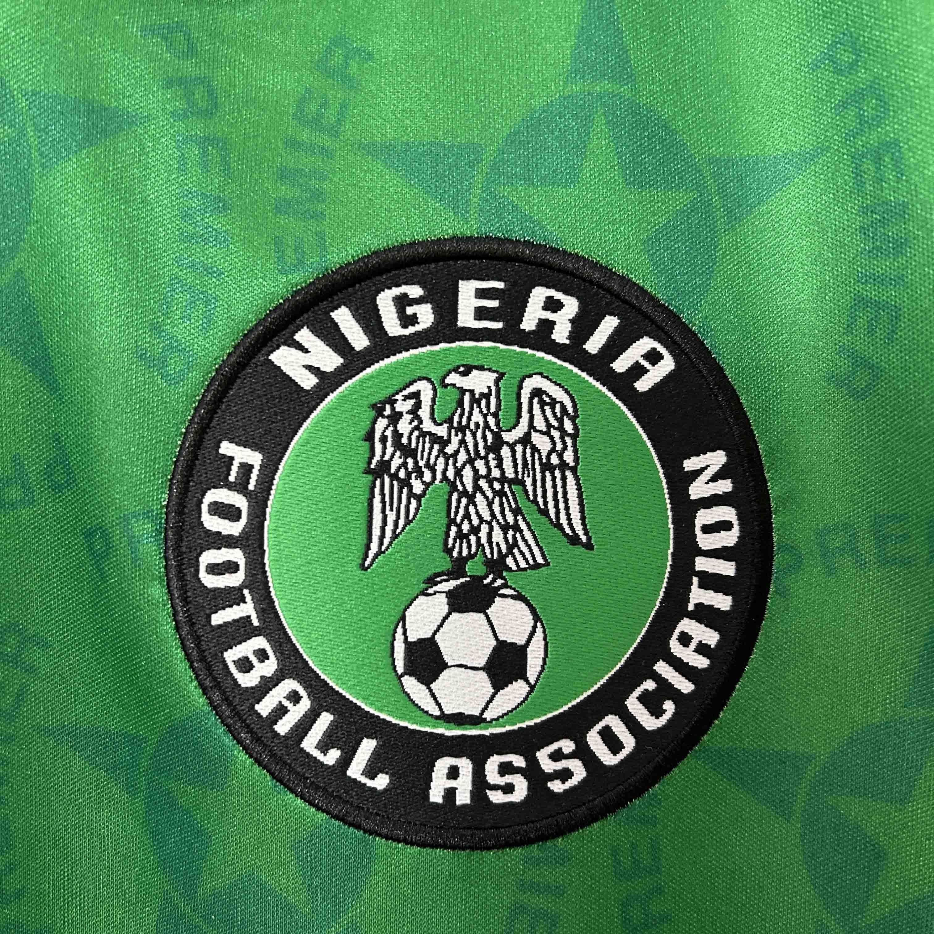 94-95 Nigeria Home Retro Kit Vintage Shirt AAAAJersey Supplier Yupoo 1