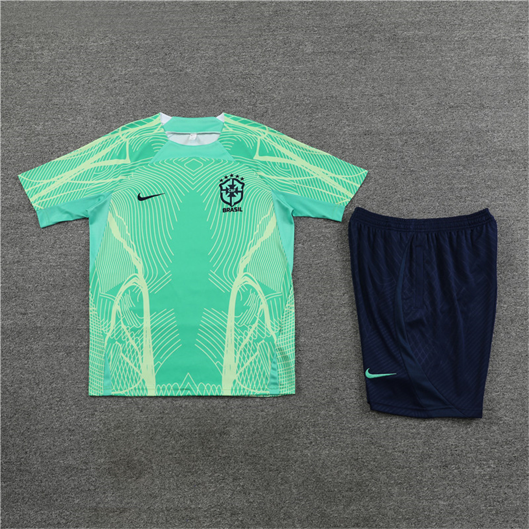 2023 Brazil training suit green 3