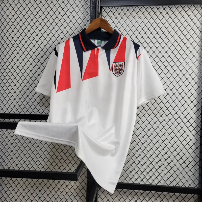 1992 England Home Retro Kit Vintage Shirt Football AAAAJersey Supplier 3
