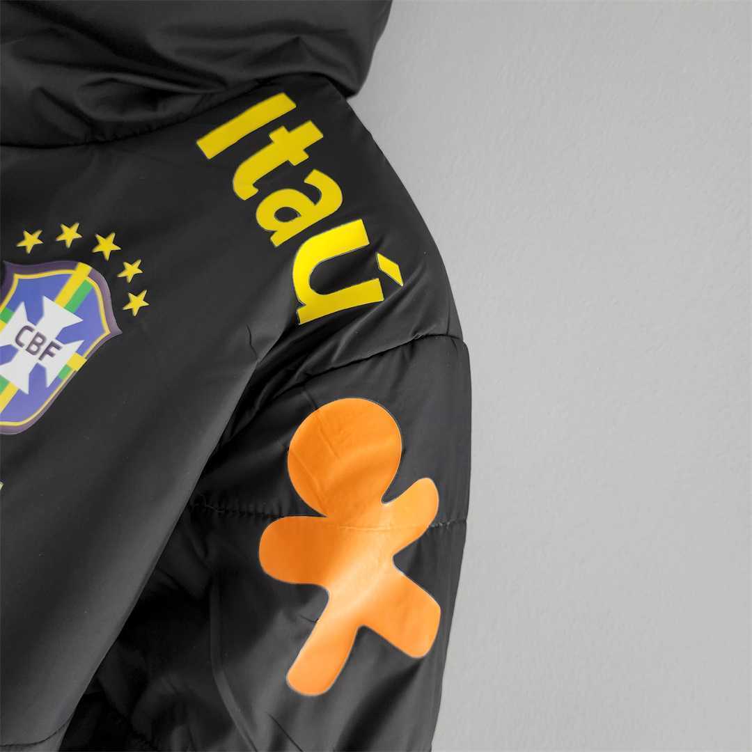 2022 Brazil Cotton Jacket Black 3