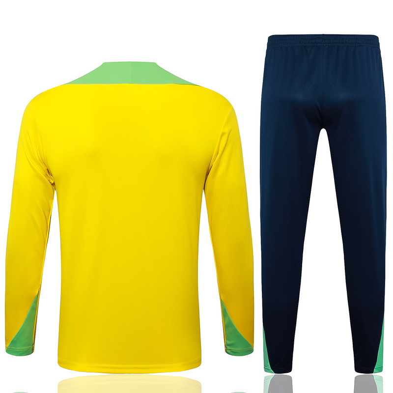 2024 Brazil Long Sleeve Training Suit Football Shirts 2