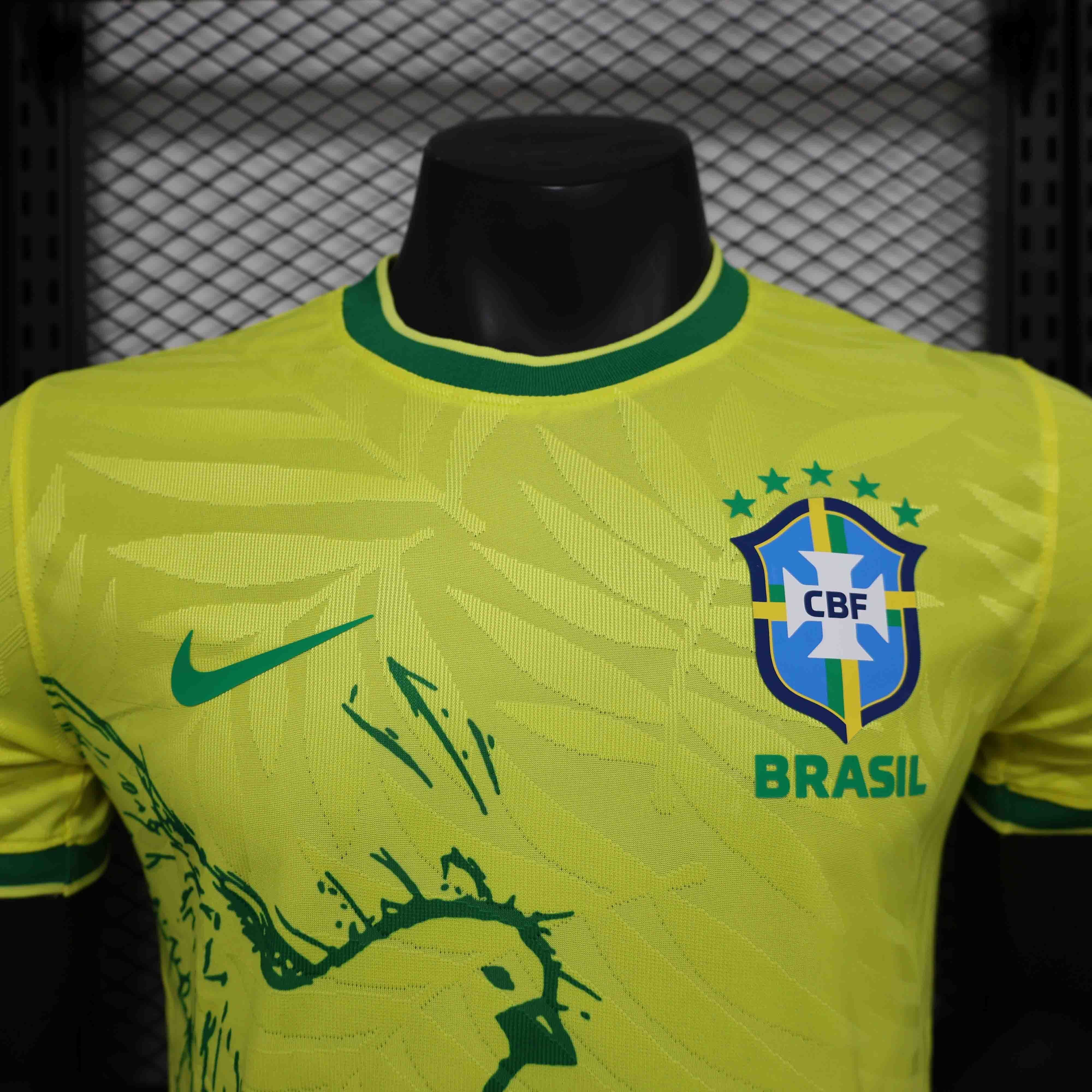 2024 Brazil Yellow Birds Special Edition Player Version Shirt AAAAJersey Supplier Yupoo 1