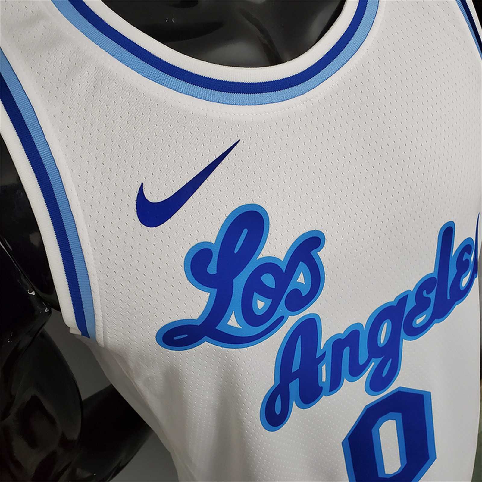Lakers Westbrook#0 Latin Night (High Head) White 1