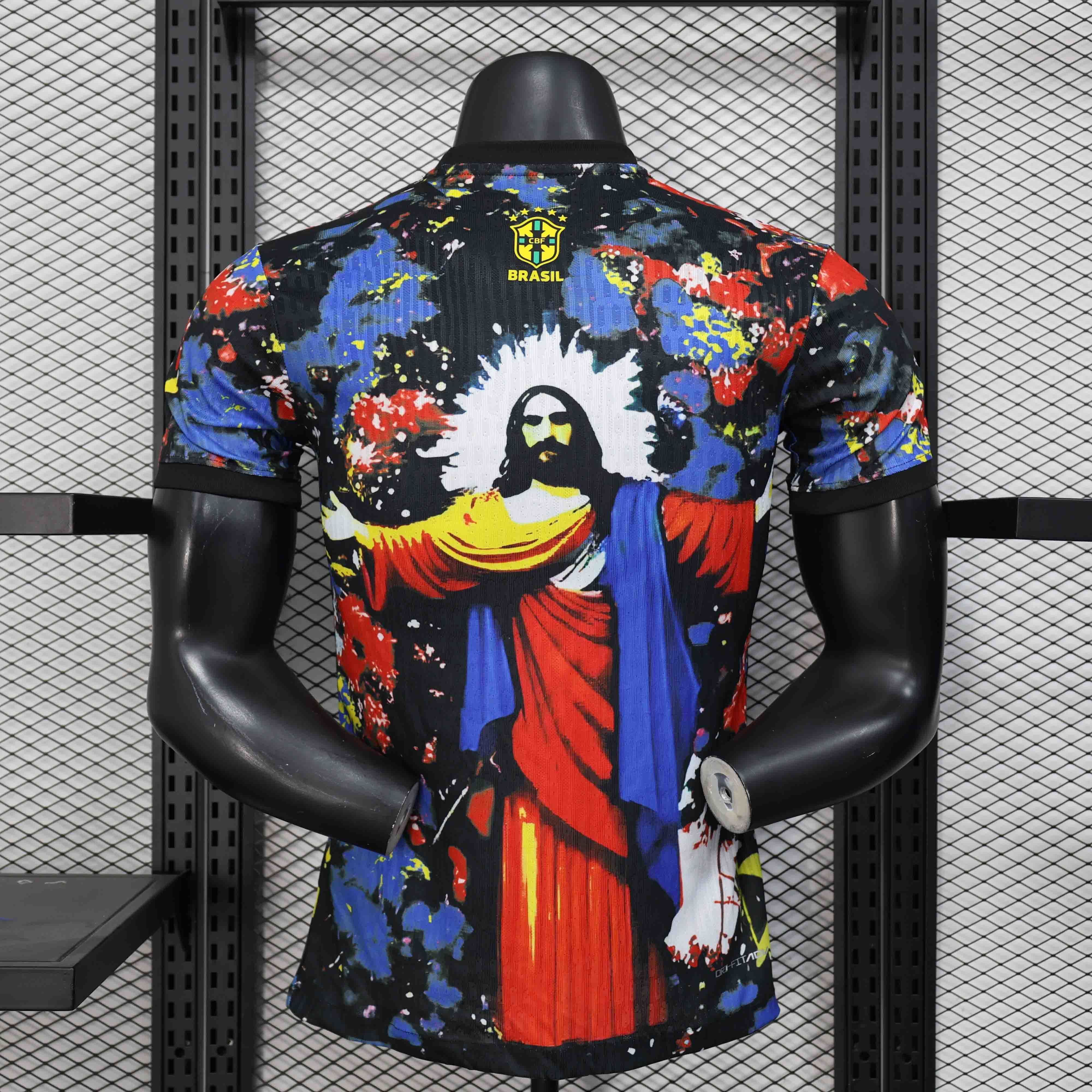2025 Brazil Christ and The World Special Edition Kit Player Version Shirt AAAAJersey Wholesale 1