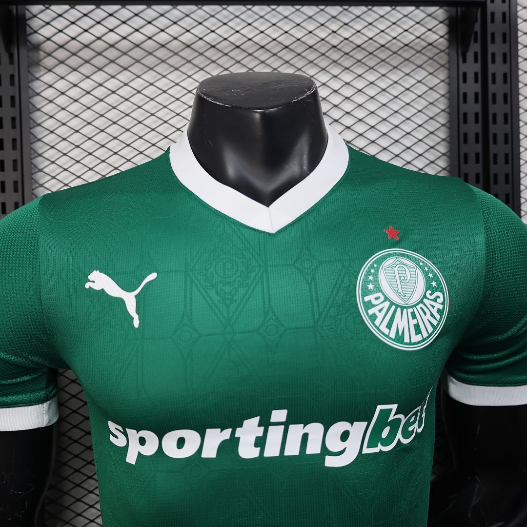25-26 Palmeiras Home All Sponsors Kit Player Version Shirt AAAAJersey Wholesale Yupoo 1