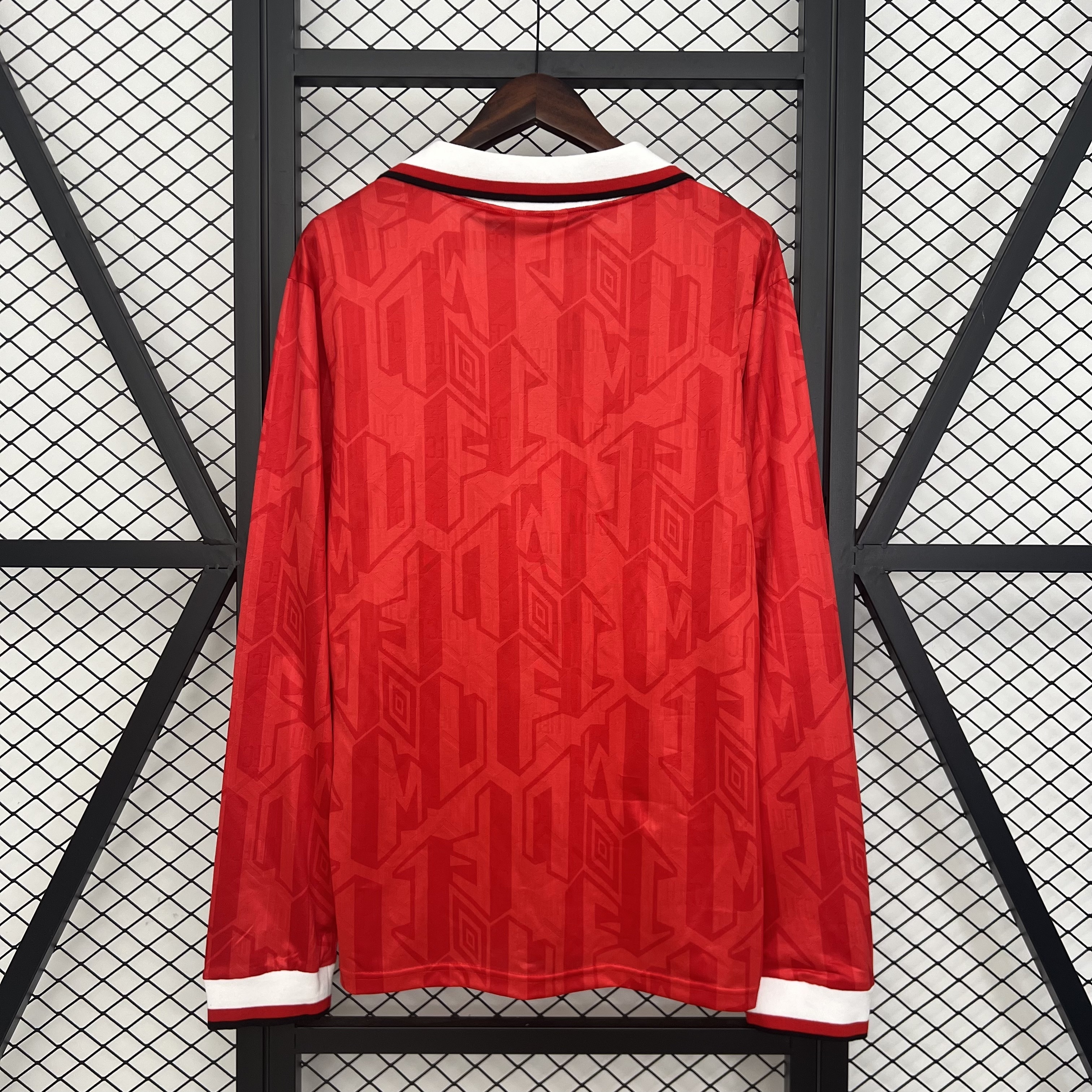 92-94 Manchester United Home Retro Kit Long Sleeve Shirt Cheap AAAAJerseys Supply Yupoo 1
